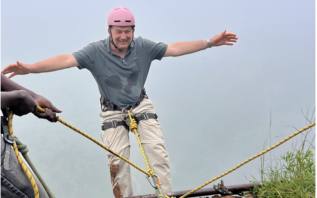 Abseiling at Sipi Falls